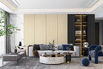 台安轻奢风格-客厅