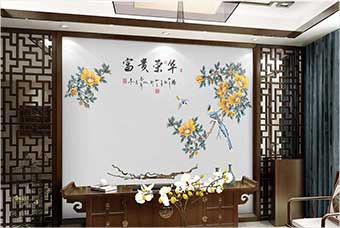 台安森佰汇航空纤维墙咔（富贵荣华）